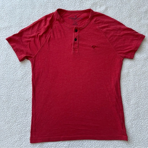 American Eagle Men’s Red T-Shirt - Picture 1 of 6